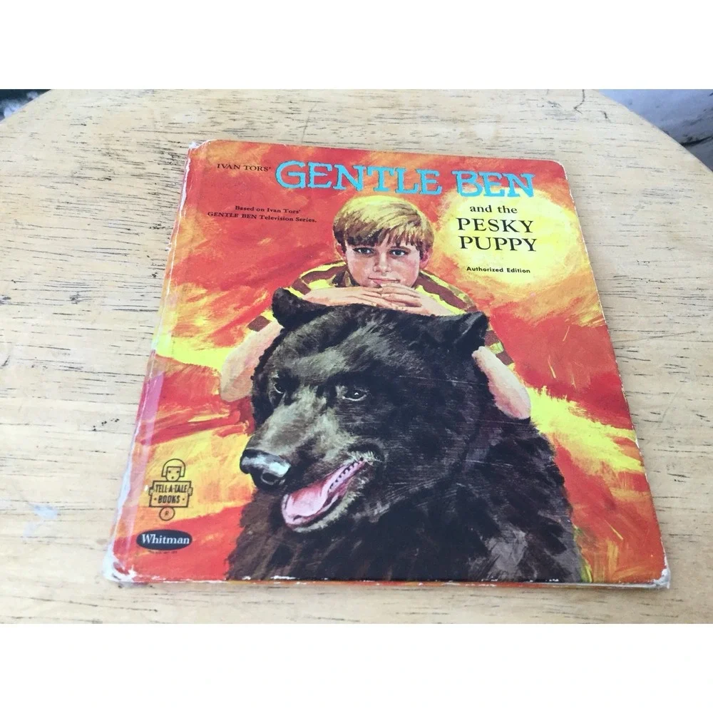 Gentle Ben And The Pesky Puppy Vtg 1969 Whitman Tell A Tale Book